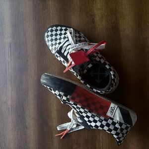 Virgil Abloh Off-White Black and White Checkered Sneakers